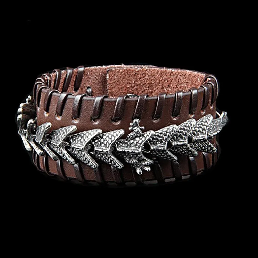 Leather Dragon Cuff