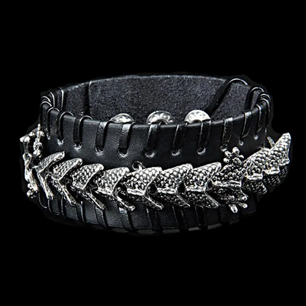 Leather Dragon Cuff