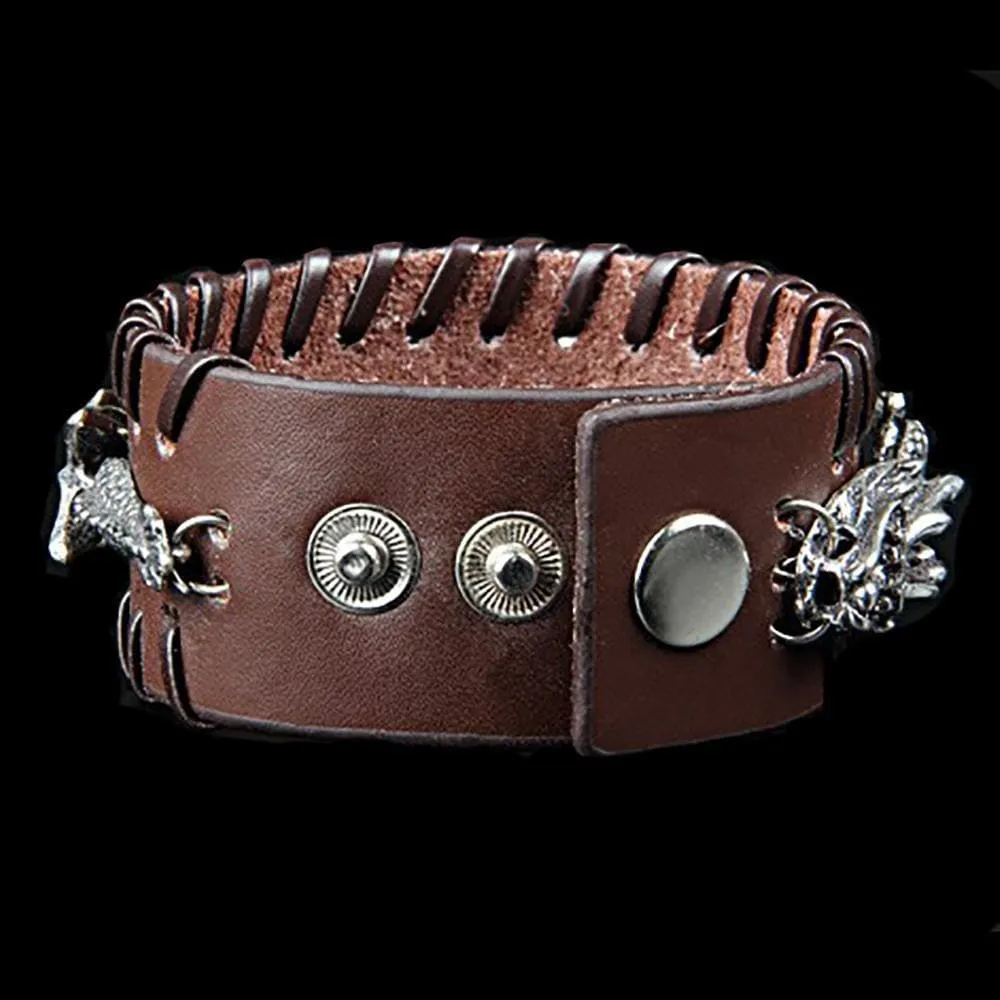 Leather Dragon Cuff