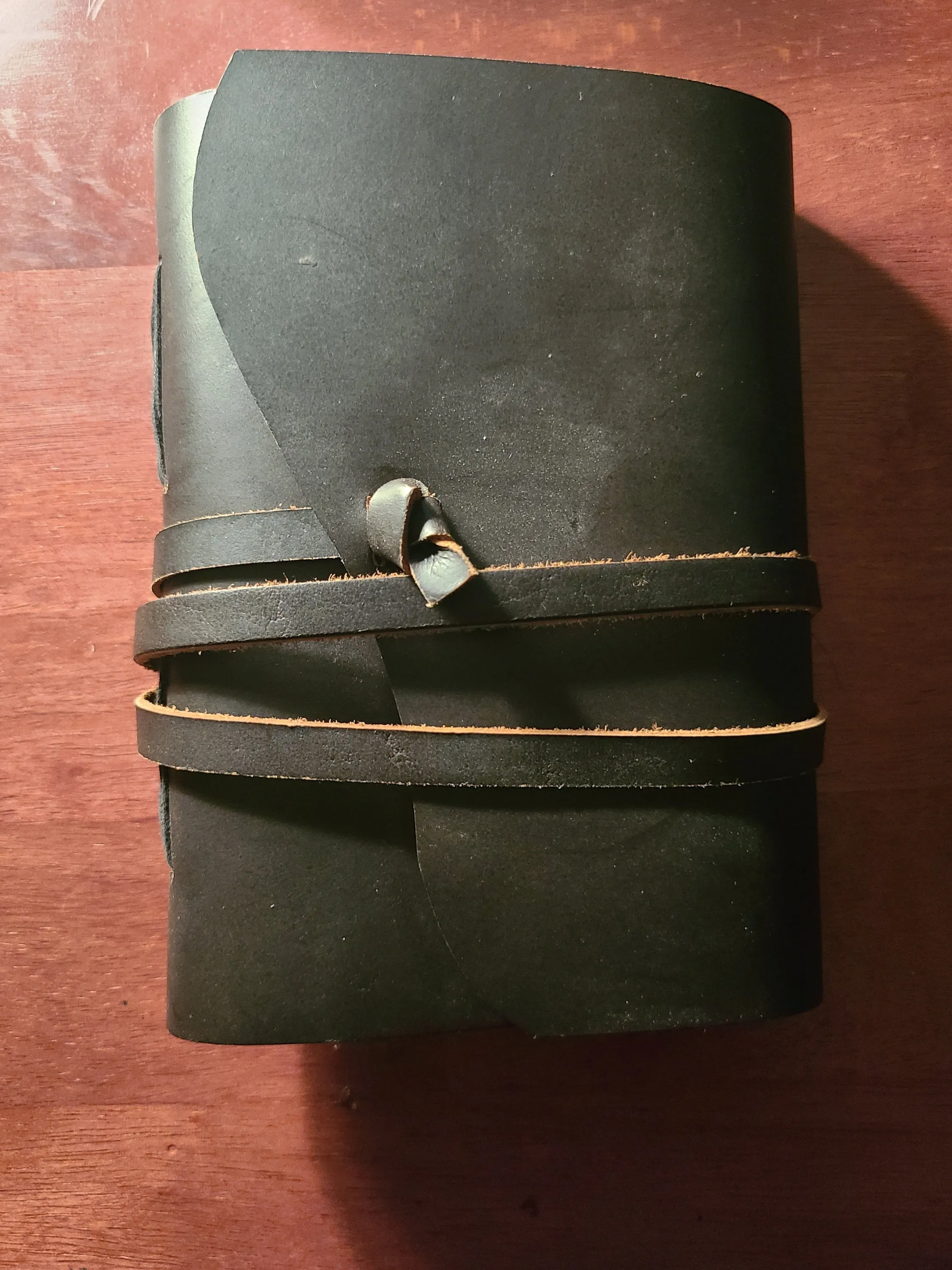 Leather Writing Journal With Leather Strap Closure