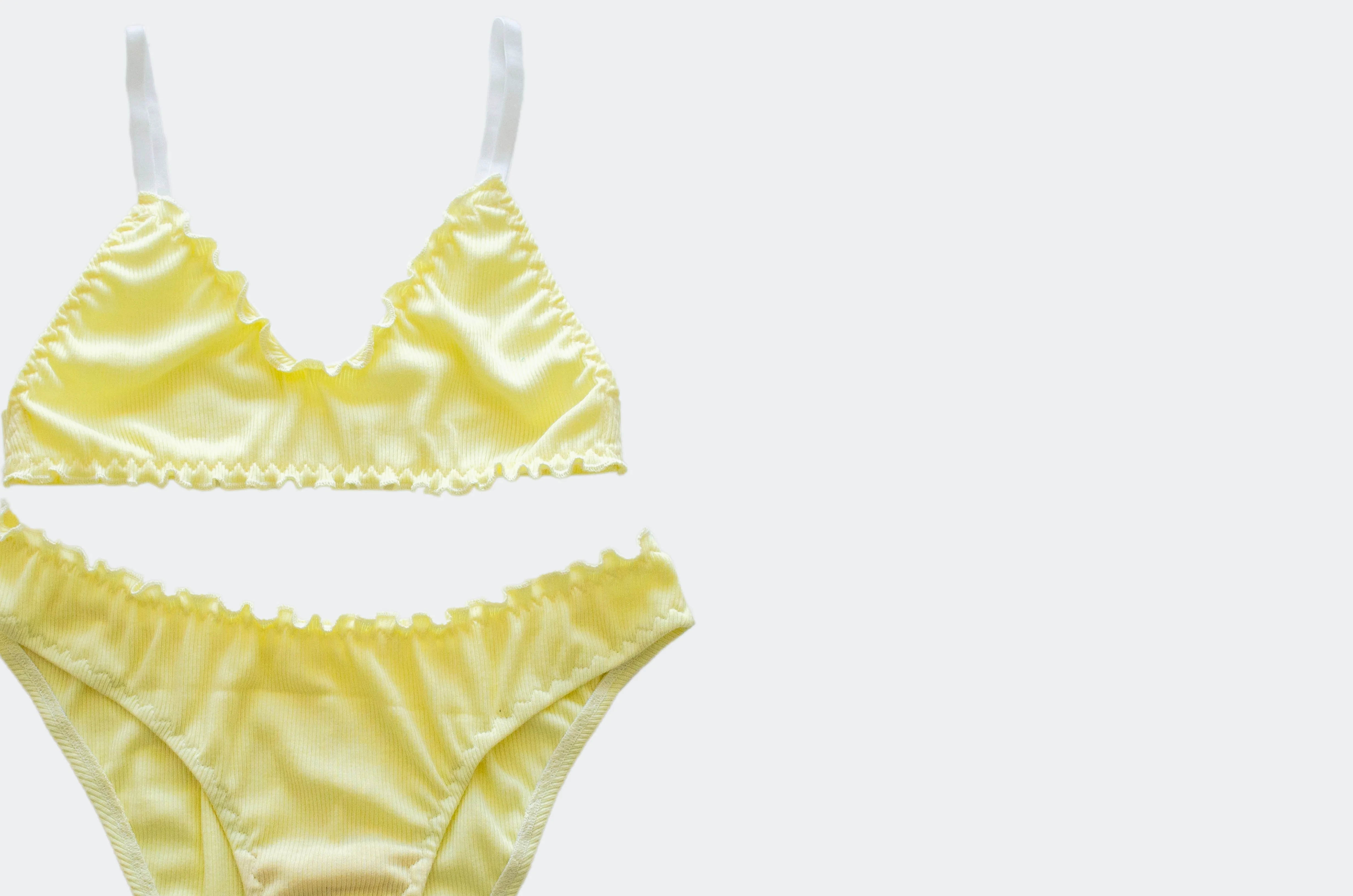 Lemon Cotton Bralet