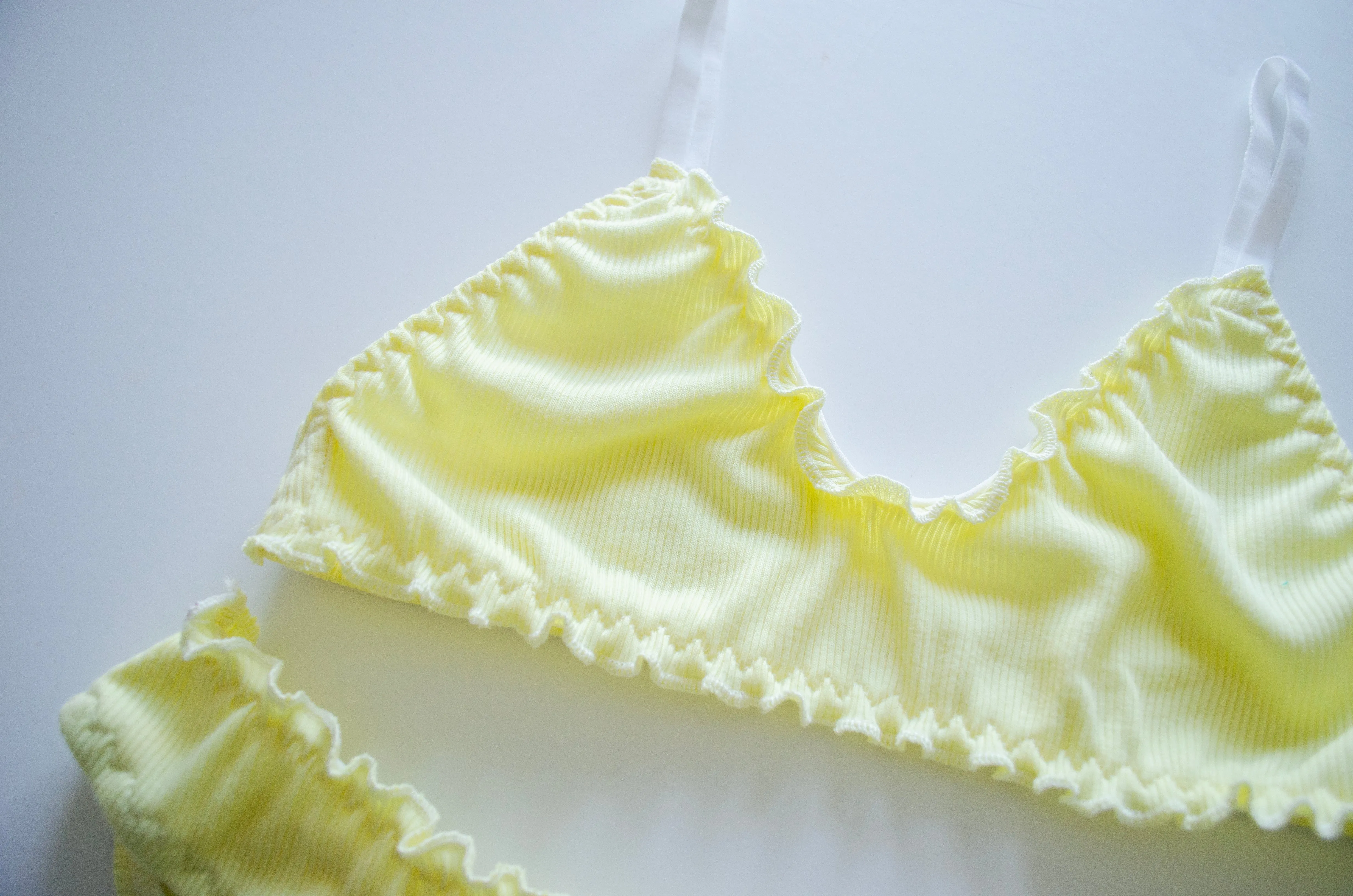 Lemon Cotton Bralet