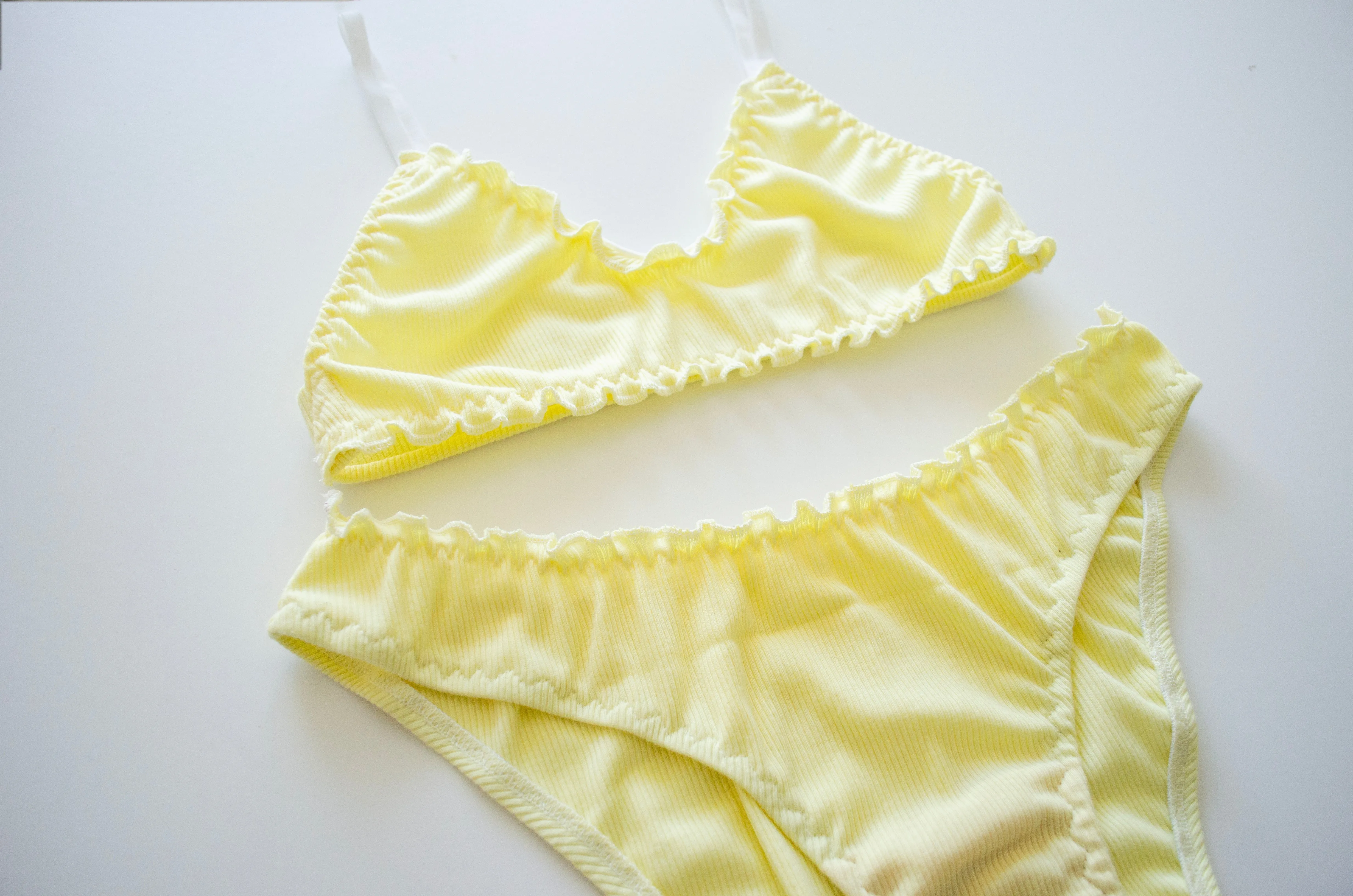 Lemon Cotton Bralet