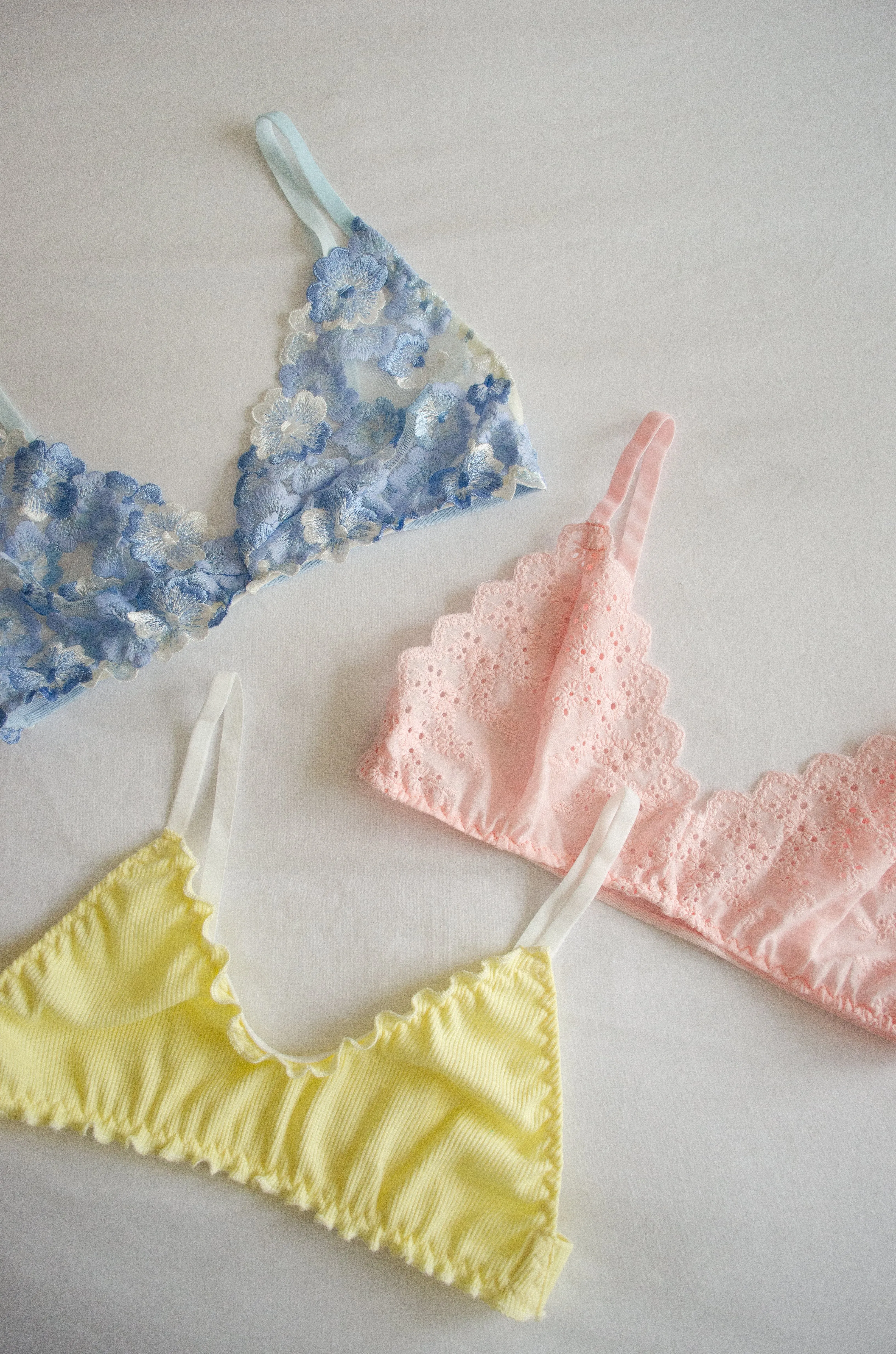 Lemon Cotton Bralet