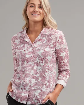 LINEN  COTTON FLORAL SHIRT