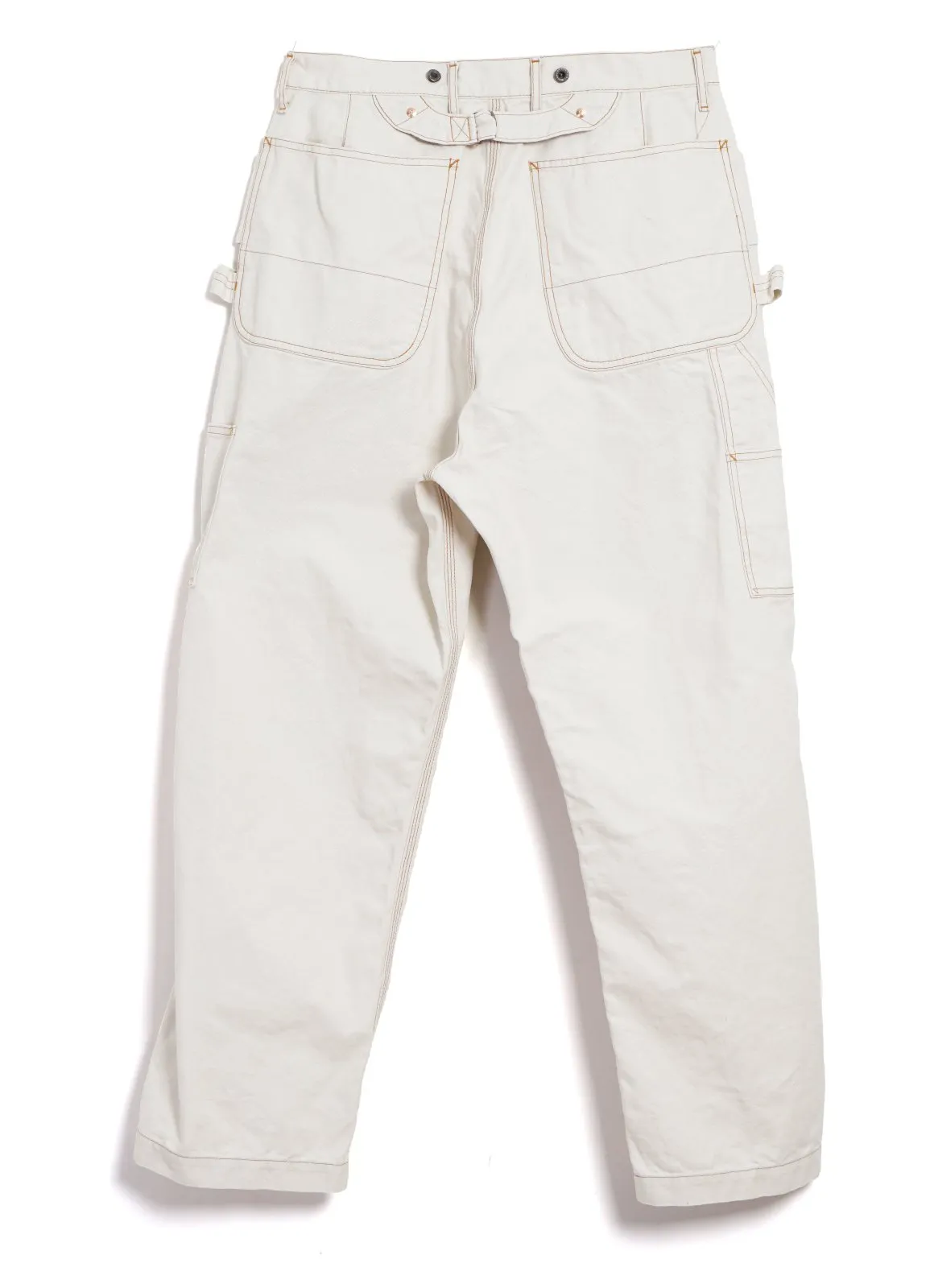 LUMBER PANTS | Thin Canvas Trousers | Ecru