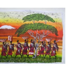 Maasai Women Batik Art 01