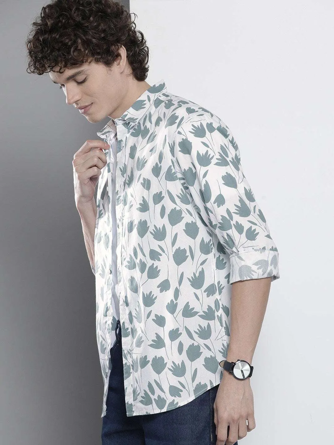 Men Abstract Printed Shirt