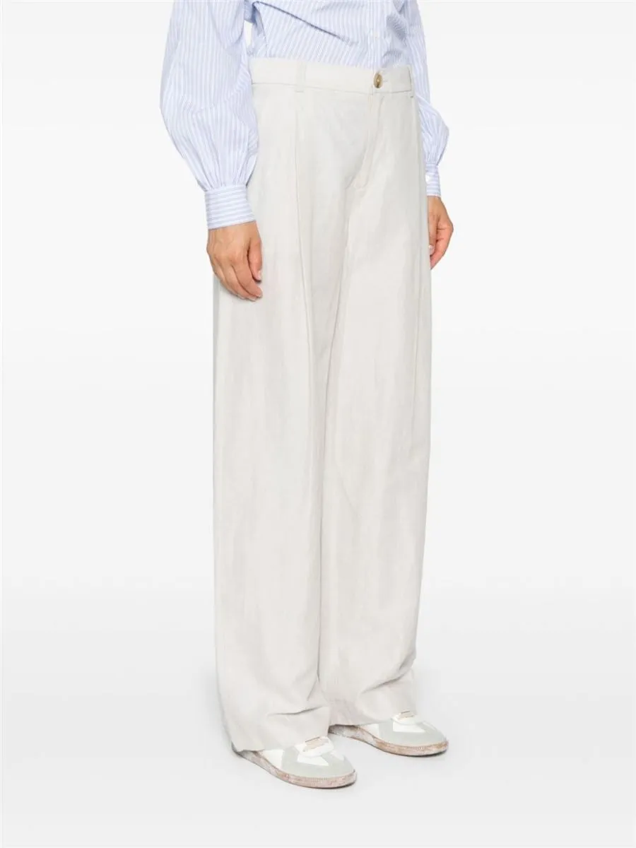 MID-RISE WIDE-LEG TROUSERS