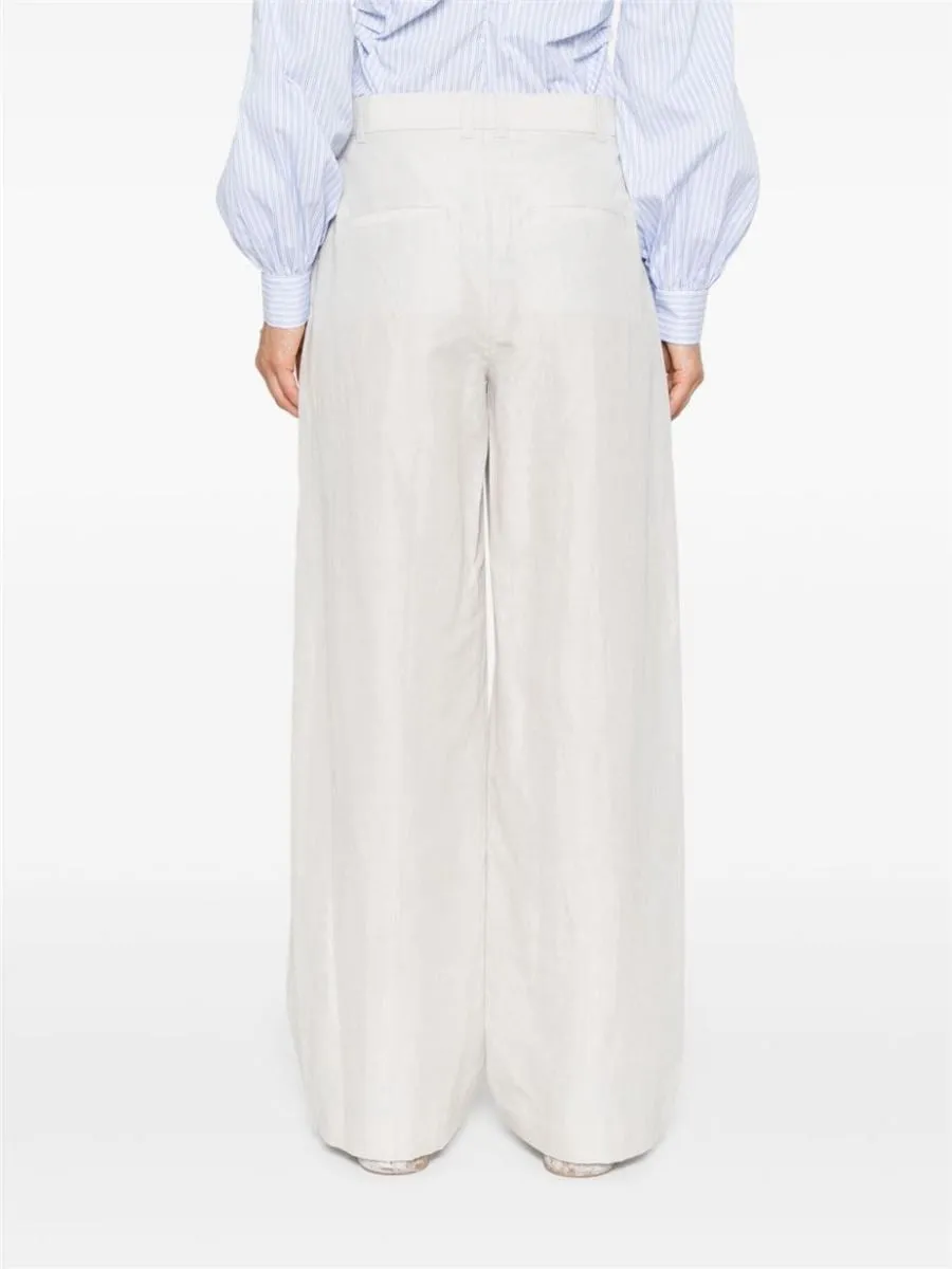 MID-RISE WIDE-LEG TROUSERS