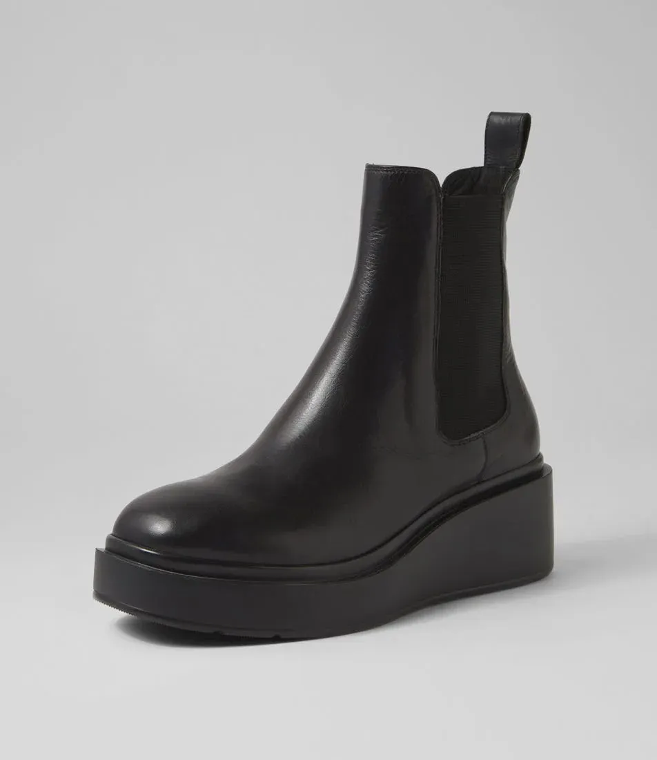 Mollini Sam Black Leather Boots - Black