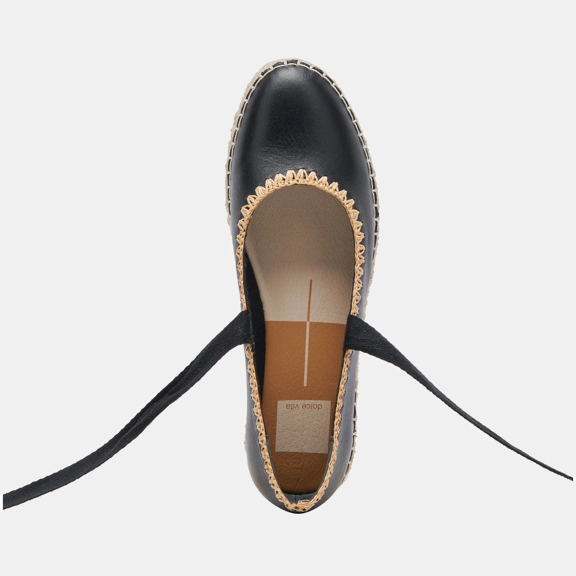 MORGAN FLATS BLACK LEATHER