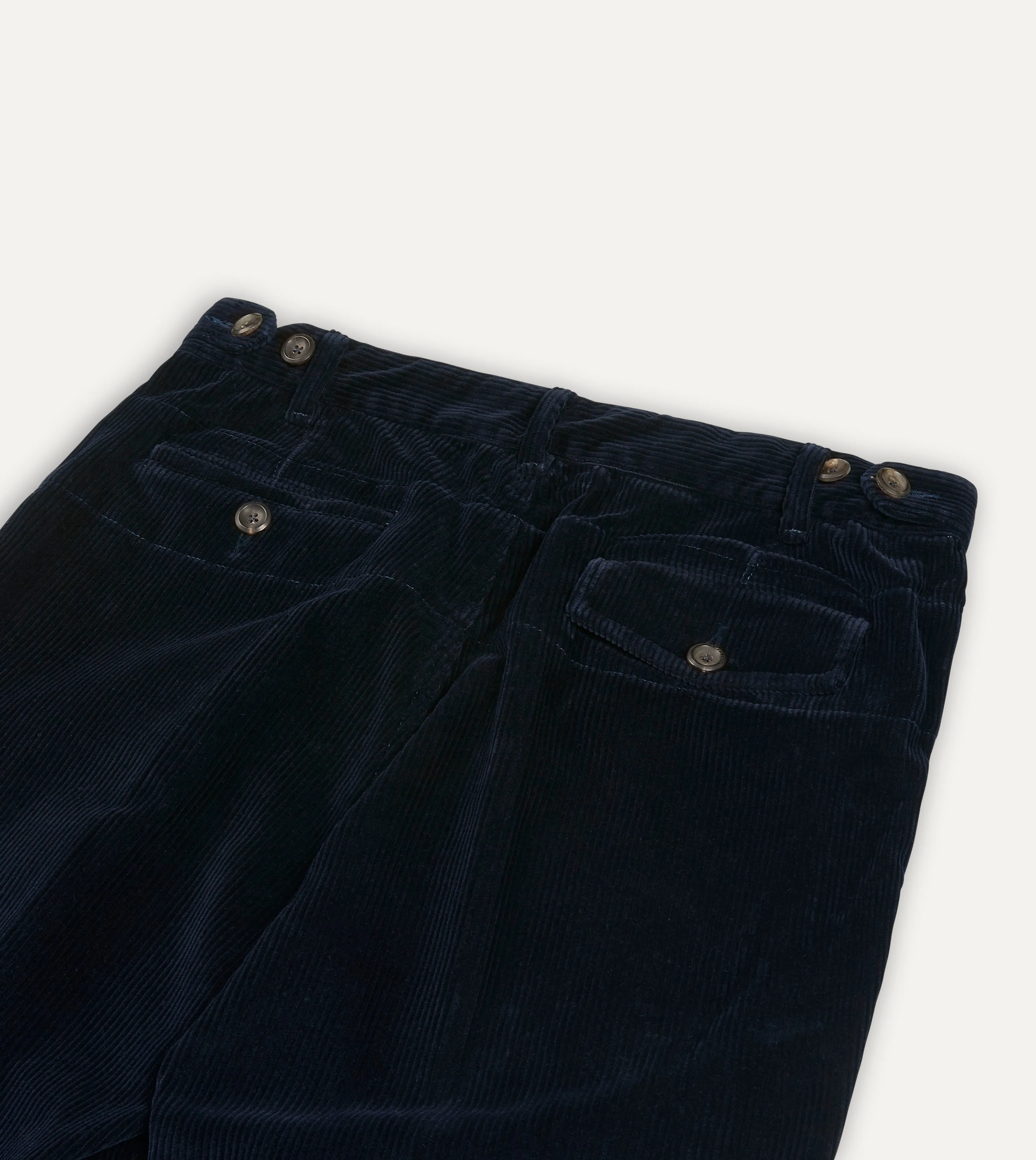 Navy Cotton Corduroy Games Trousers