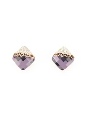 Odette Black Studs Earring For Women