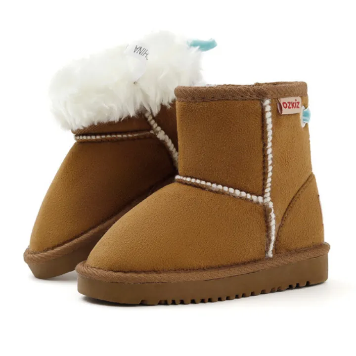 OZKIZ Short Fur Boots - Brown