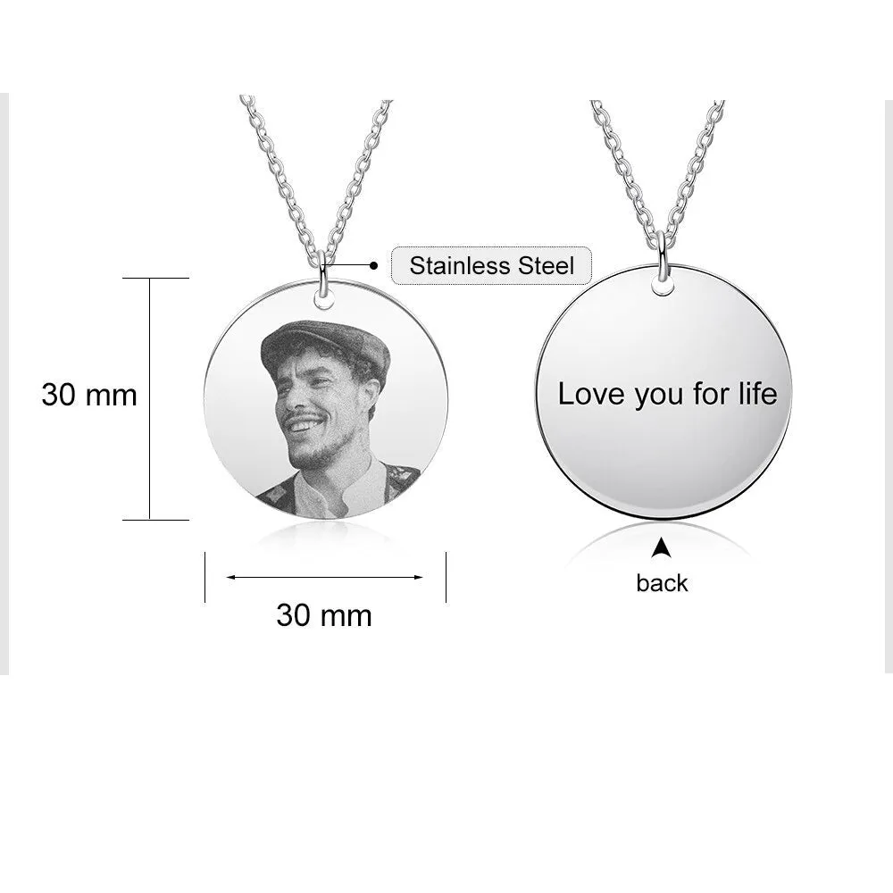 Personalized Photo Necklaces for Men