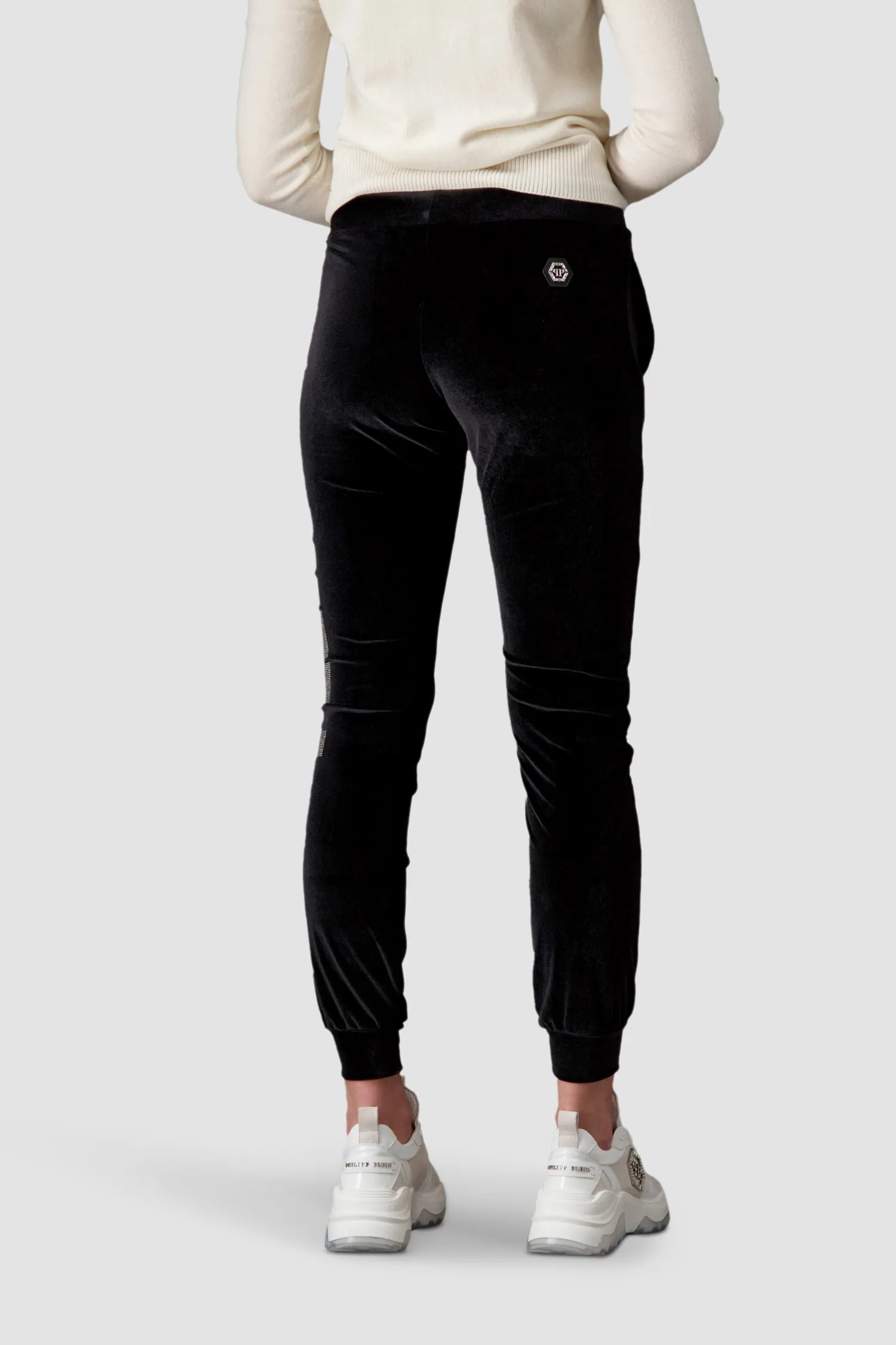 Philipp Plein Black Teddy Bear Jogging Trousers