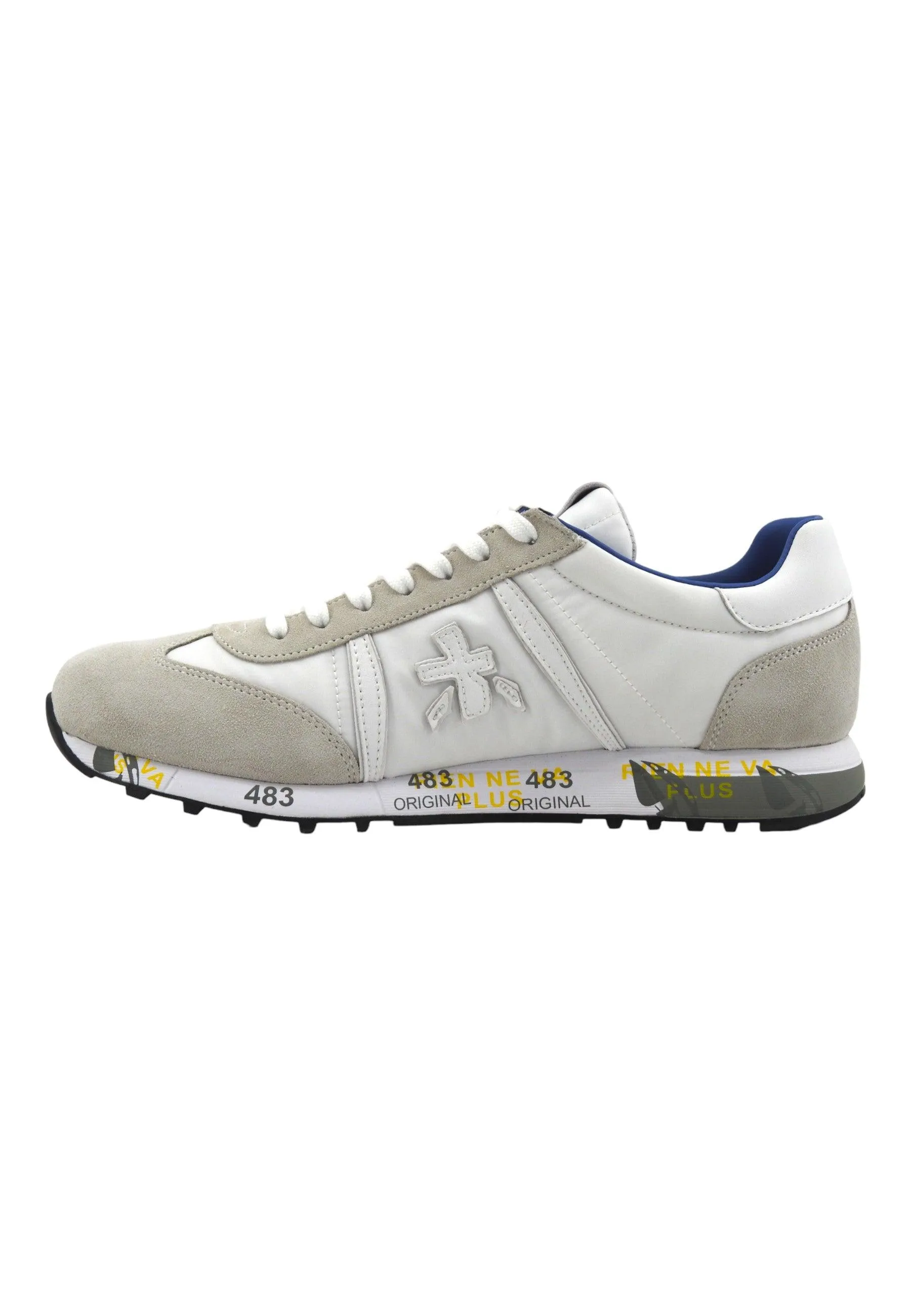 PREMIATA Sneaker Uomo White Grey LUCY-206E