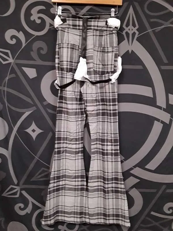 Prophet Of Doom Suspender Trousers [GREY TARTAN] Resurrect