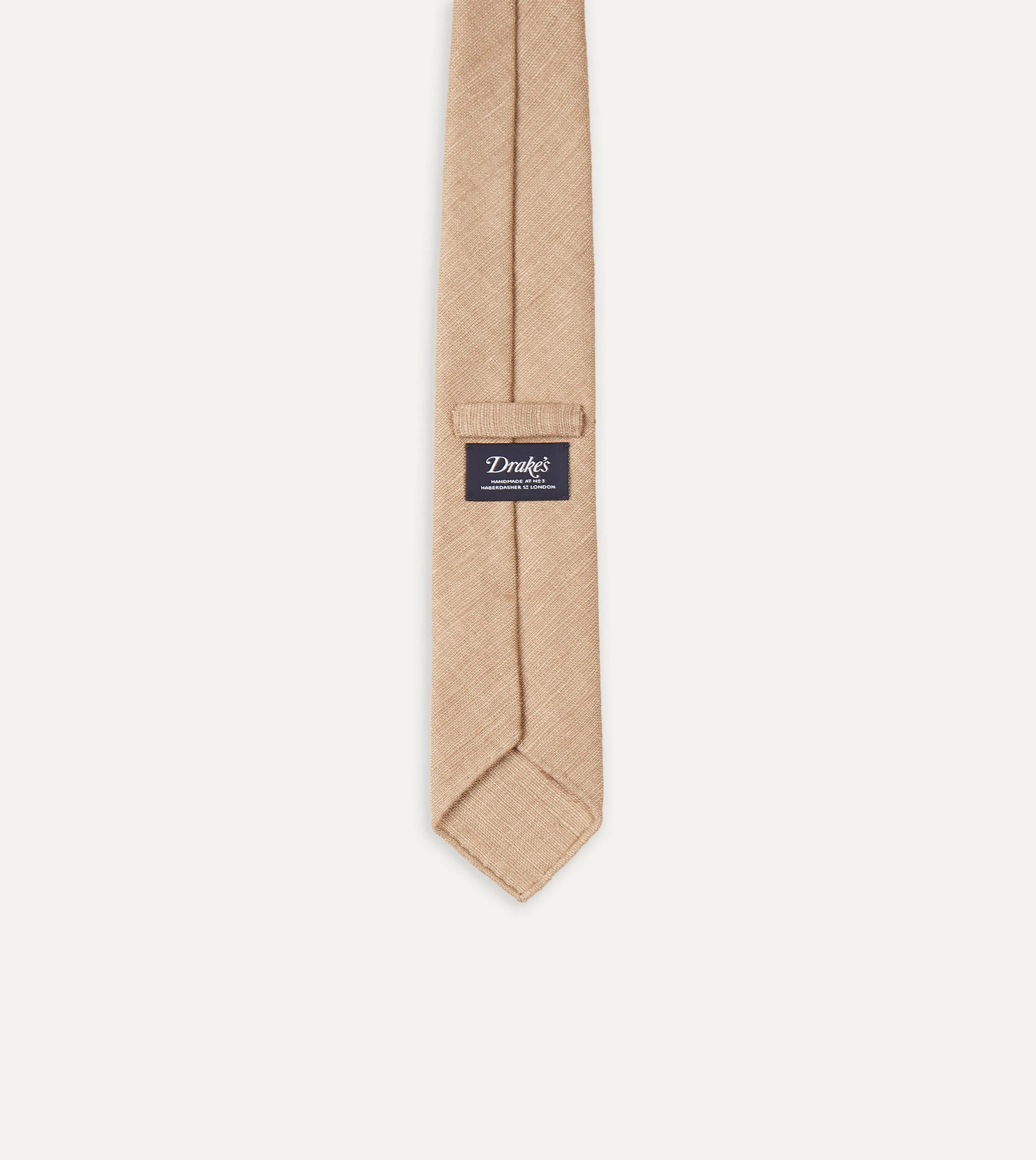 Sand Tussah Hand Rolled Silk Tie