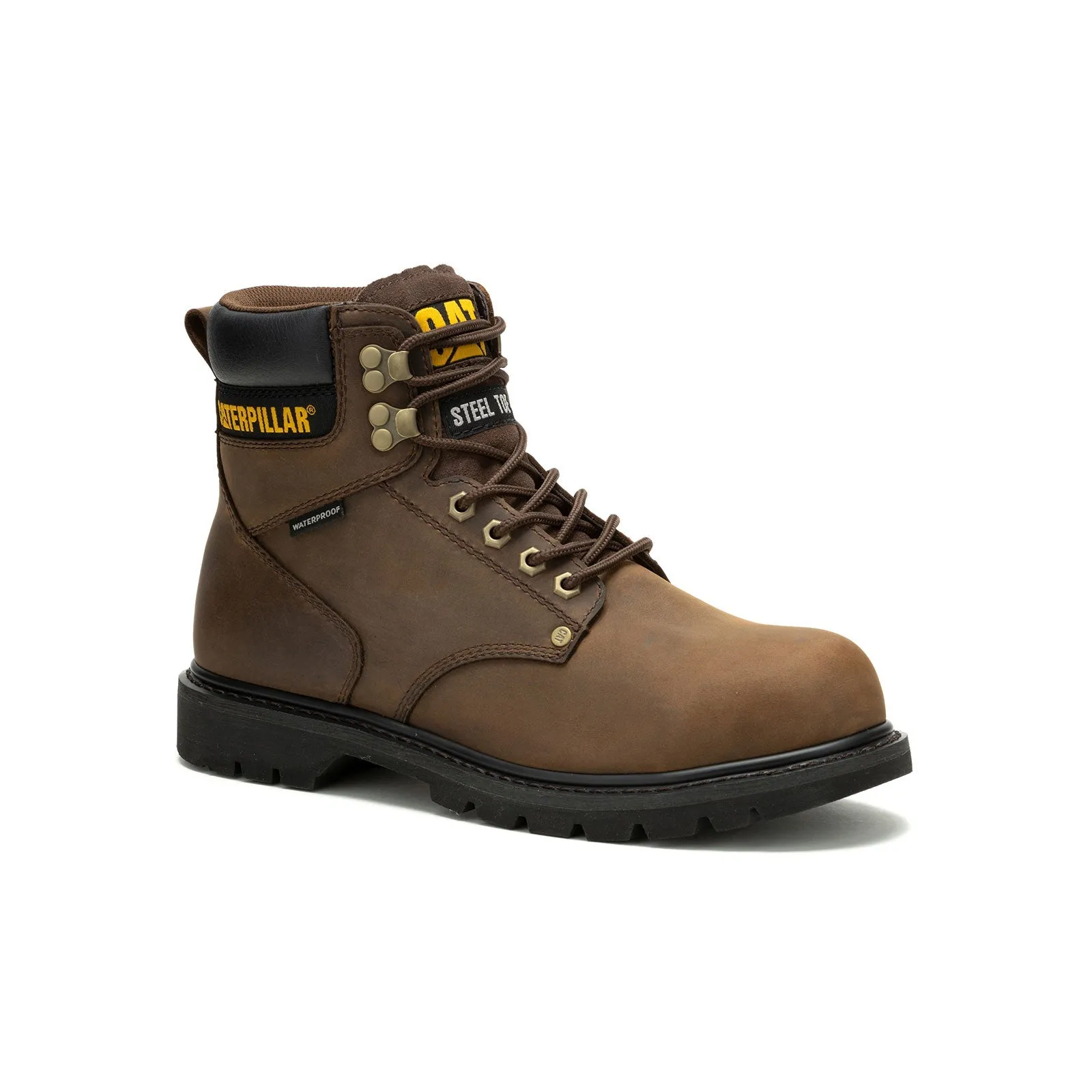 Second Shift Men's Steel-Toe Work Boots Wp Dark Brown