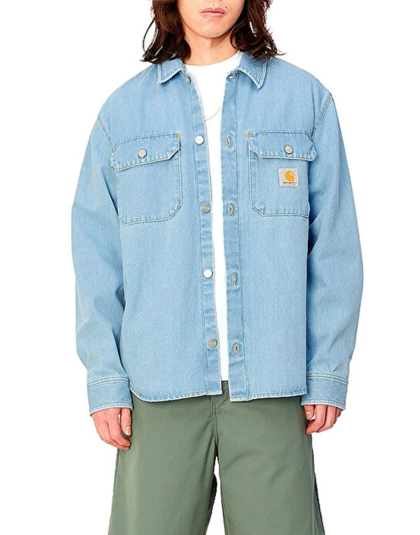 Shirt man I033346 BLUE STONE CARHARTT WIP