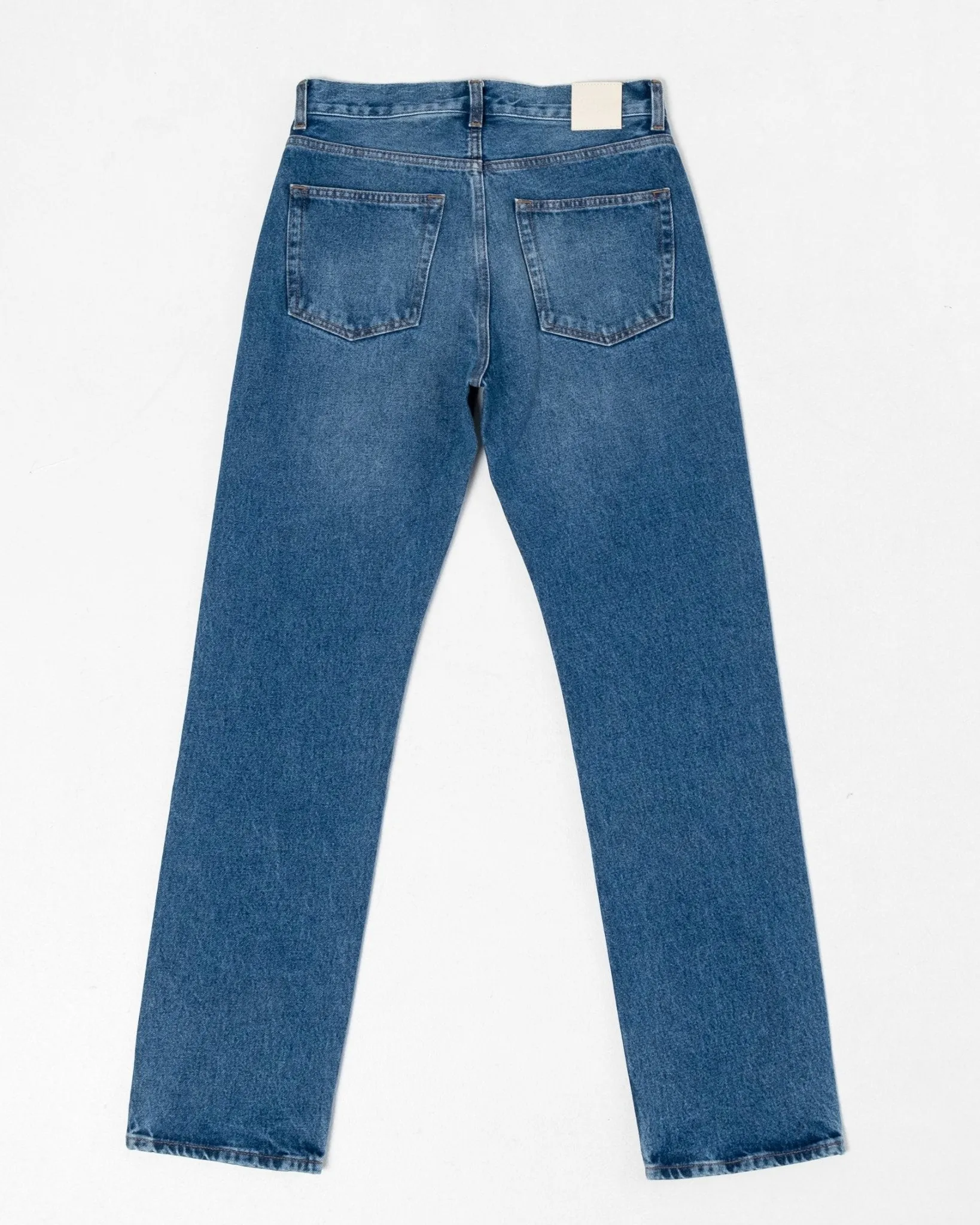 Straight Cut Jeans Worn Wash