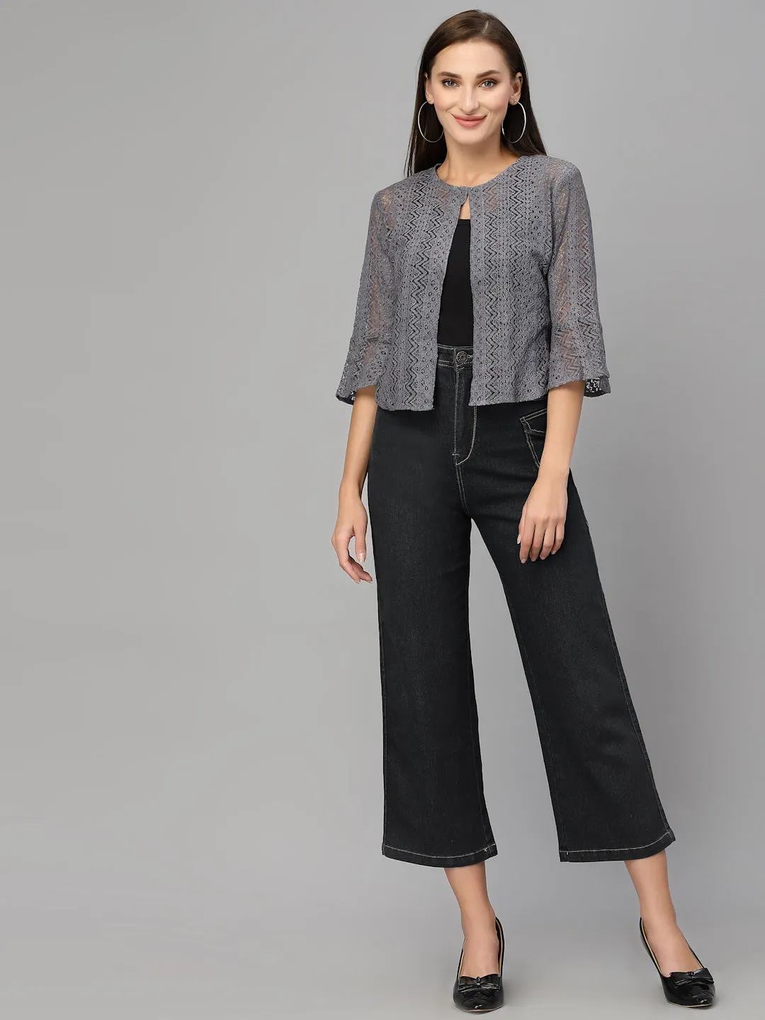 Style Quotient Women Grey Shrug