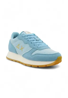 SUN68 Ally Glitter Sneaker Donna Azzurro Z34203