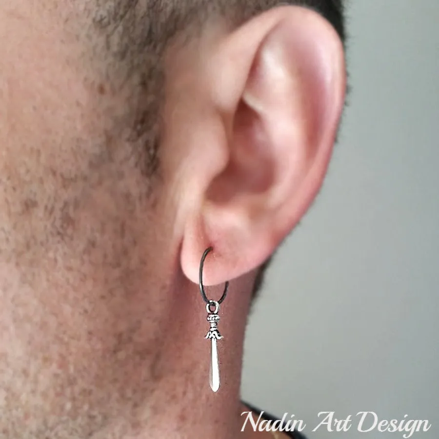 Sword Single Earring for Men