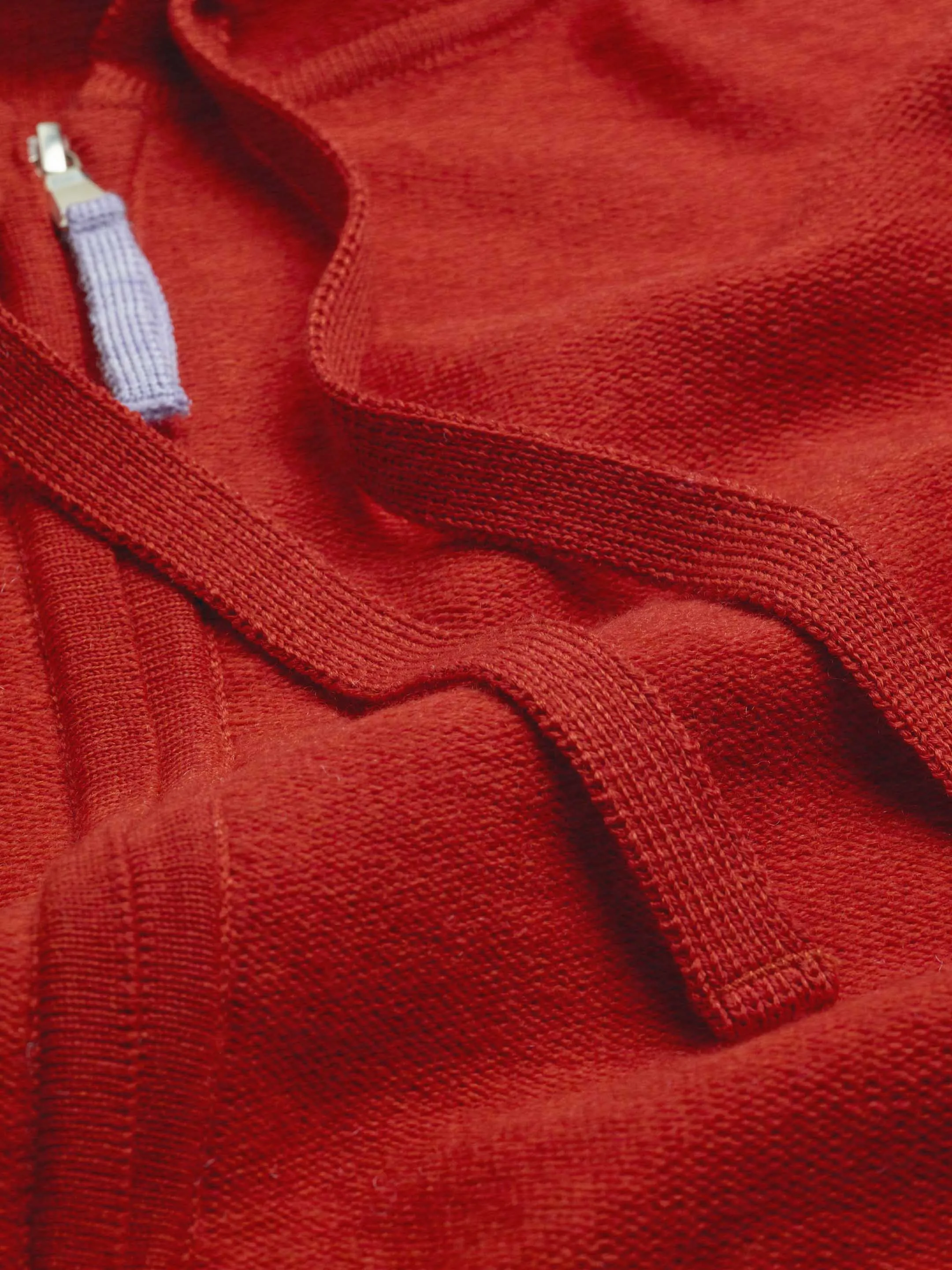 The Zip Hoodie - Tomato Red