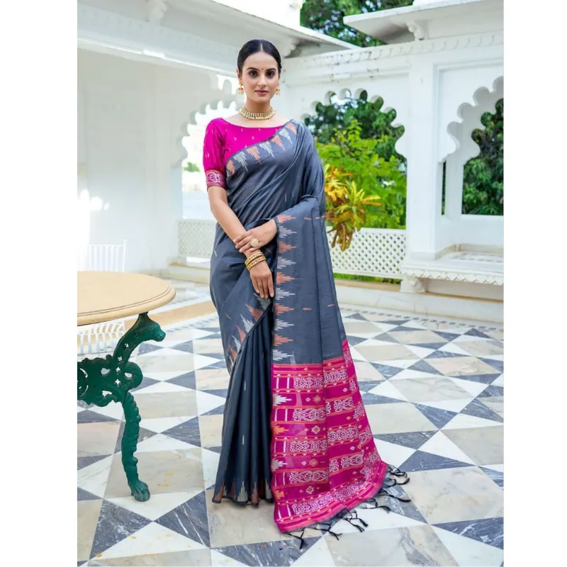 Women Soft Tussar Silk Sarees