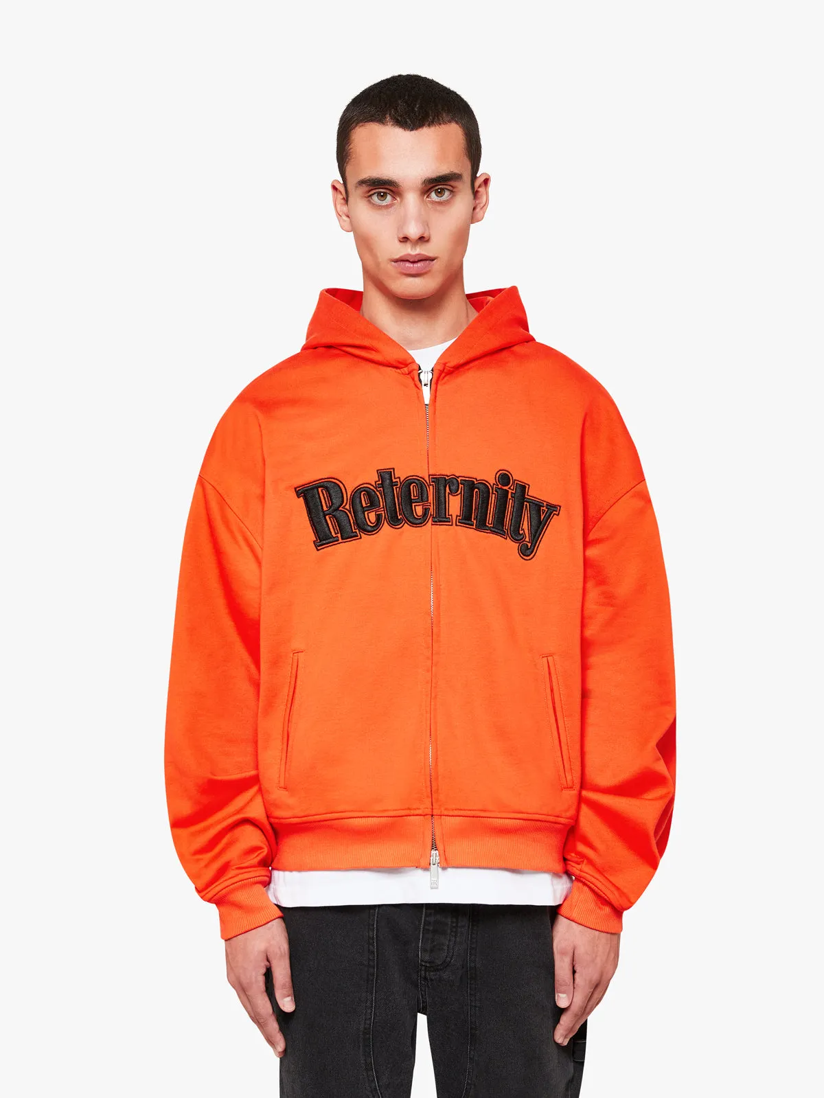 ZIP HOODIE ‘ATELIER HOMME’ - ORANGE