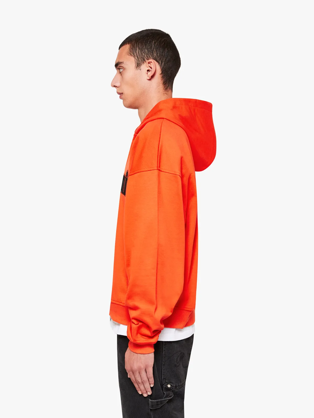 ZIP HOODIE ‘ATELIER HOMME’ - ORANGE